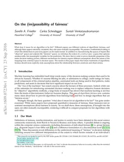 On the (im)possibility of fairness