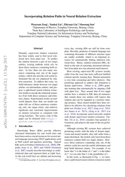 Incorporating Relation Paths in Neural Relation Extraction
