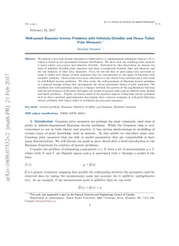 Well-posed Bayesian Inverse Problems with Infinitely-Divisible and
  Heavy-Tailed Prior Measures