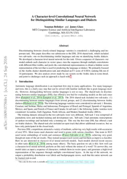 A Character-level Convolutional Neural Network for Distinguishing
  Similar Languages and Dialects