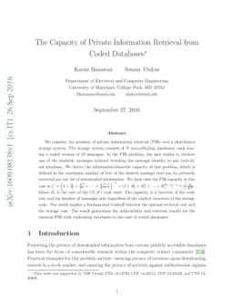 The Capacity of Private Information Retrieval from Coded Databases