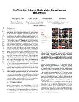 YouTube-8M: A Large-Scale Video Classification Benchmark