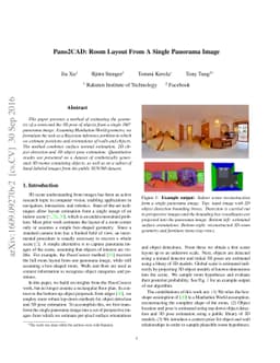Pano2CAD: Room Layout From A Single Panorama Image