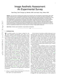 Image Aesthetic Assessment: An Experimental Survey