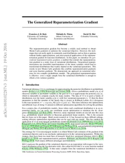 The Generalized Reparameterization Gradient