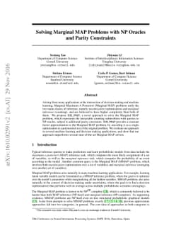 Solving Marginal MAP Problems with NP Oracles and Parity Constraints