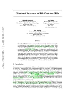 Situational Awareness by Risk-Conscious Skills