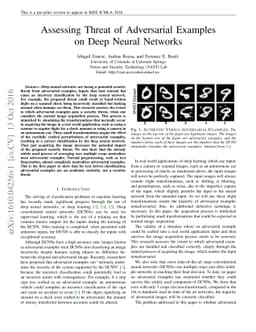 Assessing Threat of Adversarial Examples on Deep Neural Networks