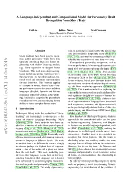 A Language-independent and Compositional Model for Personality Trait
  Recognition from Short Texts