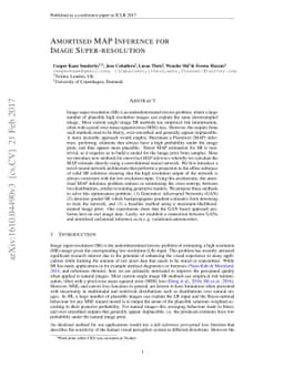 Amortised MAP Inference for Image Super-resolution