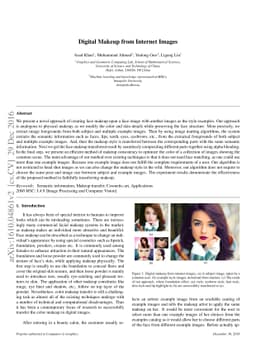 Digital Makeup from Internet Images