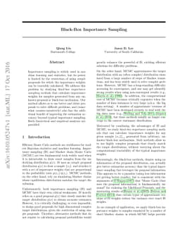 Black-box Importance Sampling