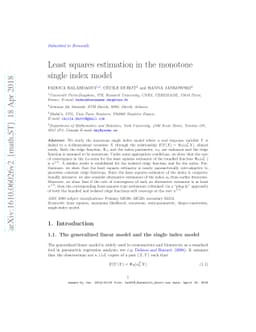 Least squares estimation in the monotone single index model