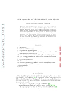 Cryptography with right-angled Artin groups