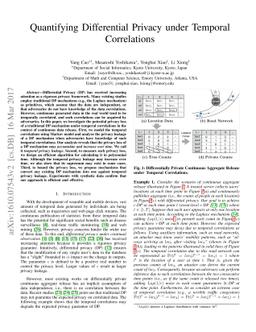 Quantifying Differential Privacy under Temporal Correlations