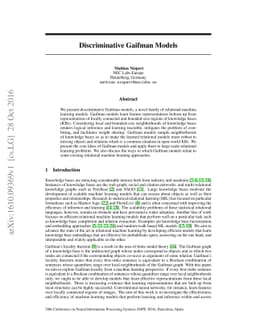Discriminative Gaifman Models