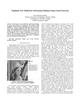 StegHash: New Method for Information Hiding in Open Social Networks