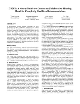 CB2CF: A Neural Multiview Content-to-Collaborative Filtering Model for
  Completely Cold Item Recommendations
