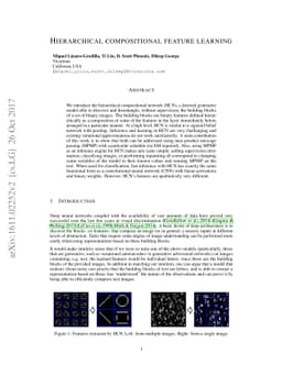 Hierarchical compositional feature learning