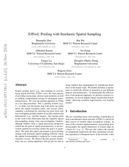 S3Pool: Pooling with Stochastic Spatial Sampling