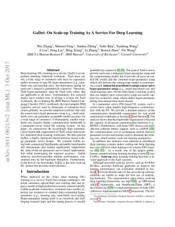 GaDei: On Scale-up Training As A Service For Deep Learning