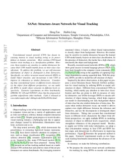 SANet: Structure-Aware Network for Visual Tracking