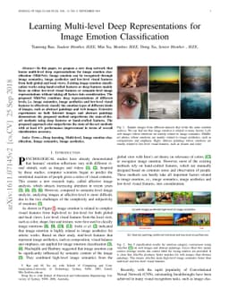 Learning Multi-level Deep Representations for Image Emotion
  Classification