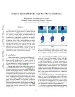 Recurrent Attention Models for Depth-Based Person Identification