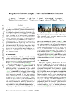 Image-based localization using LSTMs for structured feature correlation