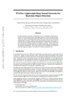 PVANet: Lightweight Deep Neural Networks for Real-time Object Detection