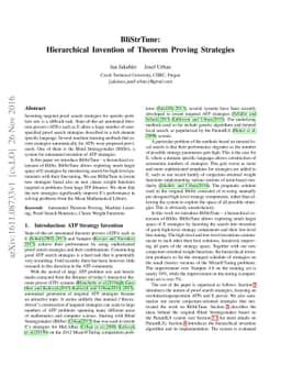 BliStrTune: Hierarchical Invention of Theorem Proving Strategies