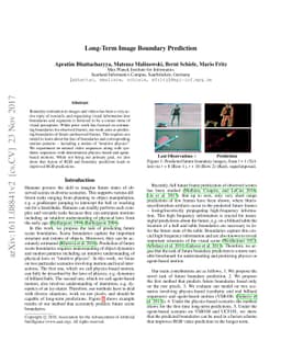 Long-Term Image Boundary Prediction