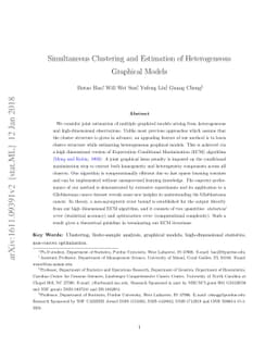 Simultaneous Clustering and Estimation of Heterogeneous Graphical Models