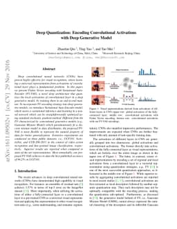 Deep Quantization: Encoding Convolutional Activations with Deep
  Generative Model