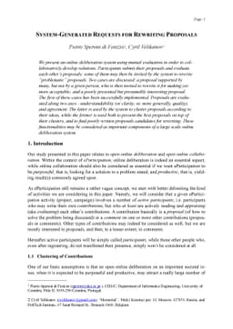 System-Generated Requests for Rewriting Proposals