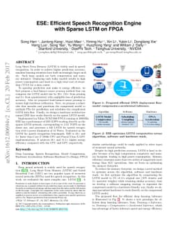 ESE: Efficient Speech Recognition Engine with Sparse LSTM on FPGA