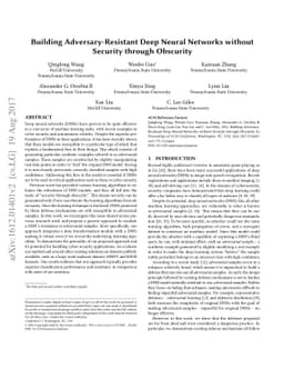 Learning Adversary-Resistant Deep Neural Networks