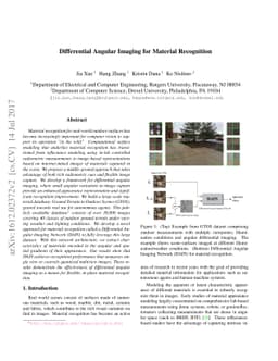 Differential Angular Imaging for Material Recognition