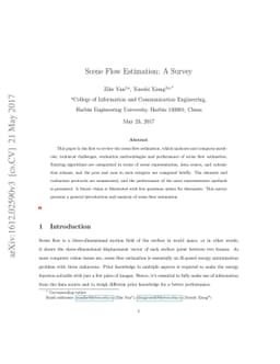 Scene Flow Estimation: A Survey