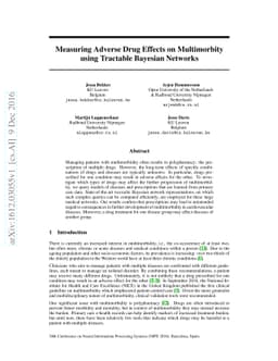 Measuring Adverse Drug Effects on Multimorbity using Tractable Bayesian
  Networks