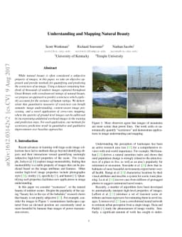 Understanding and Mapping Natural Beauty