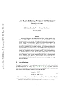 Low-Rank Inducing Norms with Optimality Interpretations