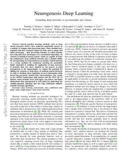 Neurogenesis Deep Learning