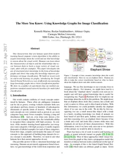 The More You Know: Using Knowledge Graphs for Image Classification