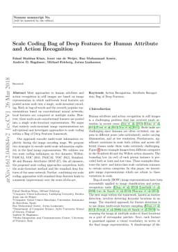 Scale Coding Bag of Deep Features for Human Attribute and Action
  Recognition