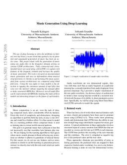 Music Generation with Deep Learning