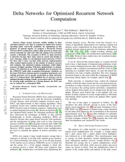Delta Networks for Optimized Recurrent Network Computation
