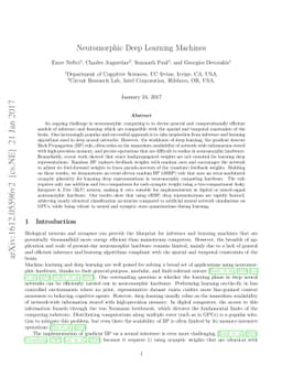 Neuromorphic Deep Learning Machines