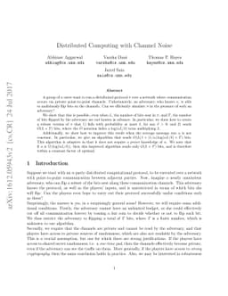 Distributed Computing with Channel Noise