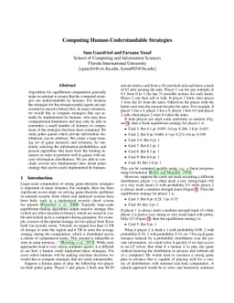 Computing Human-Understandable Strategies